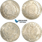 Austria, Franz II, Lot 2x 20 Kreuzer 1803 C & 1808 B, EF-UNC