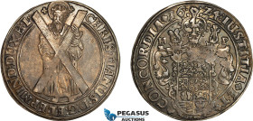Germany, Brunswick-Luneburg-Celle, Christian, Taler 1624 HP, Andreasberg Mint, Silver (29.00 g) Dav-6479, Dark toning with much luster, EF