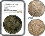 Germany, Hamburg Free City, In the name of Emperor Karl VI, Taler 1730 IHL, Hamburg Mint, Silver, Dav-2282, Very lustros example with grey/green tonin...