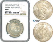 Germany, Prussia, Wilhelm IV, Taler 1859 A, Berlin Mint, Silver, AKS 78, Very lustrous blast white coin! NGC MS62