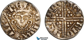 England, Henry III, "Long Cross" Penny ND (1216-1272) London Mint, Silver (1.33 g) Spink 1365, Old cabinet toning, VF