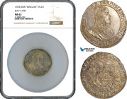 Hungary, Ferdinand III, Taler 1653/2 KB, Kremnitz Mint, Silver, Dav-3198, Fully lustrous example! NGC MS62, Top Pop! Single finest graded!