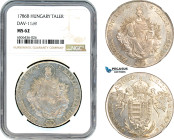 Hungary, Joseph II, Taler 1786 B, Kremnitz Mint, Silver, Dav-1169, Flashy blast white, NGC MS62