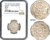 Iran, Sultan Husayn, Safavid Abbasi AH1132 (1720) Tabriz Mint, Silver, KM# 282, Much remaining lustre, NGC AU53, Top Pop! Single finest graded!