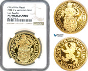 Netherlands, Holland, Lion Daalder (Dollar) Medal (1 oz) 2022 R, Houten Mint, Gold KM# -, Mintage 25pcs, NGC PF70 Ultra Cameo, includes COA+ Original ...