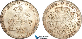 Netherlands, Holland, 1/2 Ducaton 1776, Amsterdam Mint, Silver, KM# 105, Cleaned, VF-EF