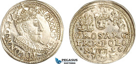 Poland, Sigismund III, Trojak (3 Groschen) 1597 IF, Olkusz Mint, Silver (2.34g) Iger O.97.1a, Light cleaning, EF-UNC