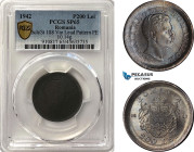 Romania, Mihai I, Pattern 200 Lei 1942, Bucharest Mint, Lead (10.14g) Plain edge, Coin rotation, Schäffer/Stambuliu 188-Var., (Unpublished metal) Broa...