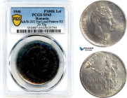 Romania, Mihai I, Pattern 100000 Lei 1946, Bucharest mint, Lead (29,70g) Reeded edge, coin rotation, Schäffer/Stambuliu 203 var. (Unpublished metal) P...