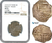 Spain, Philip III, 4 Reales (1615-21) T P, Toledo Mint, Silver, KM# 33, NGC AU53, Top Pop! Single finest graded!
