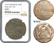 Switzerland, Basel, Taler 1793 H, Basel Mint, Dav-1756, Silver, Old grey toning! NGC AU58