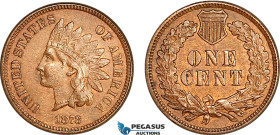 United States, Indian Head 1 Cent 1873, Open "3" Philadelphia Mint, KM# 90a, EF-UNC