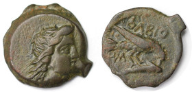 Griechische Münzen, BOSPORUS. Olbia. Bronze 260-250 v. Chr. (3,68 g. 19 mm). Sehr schön