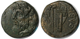 Griechische Münzen, BOSPORUS. SCYTHIA. Olbia. Bronze ca. 330-300 v. Chr. (12,39 g. 24 mm). Vorzüglich