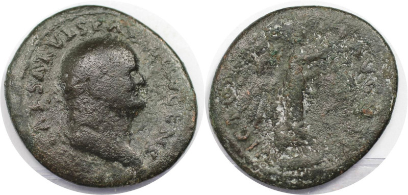 Römische Münzen, MÜNZEN DER RÖMISCHEN KAISERZEIT. Vespasian (69-79 n.Chr). AE 74...