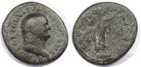 Römische Münzen, MÜNZEN DER RÖMISCHEN KAISERZEIT. Vespasian (69-79 n.Chr). AE 74-75 n. Chr. (8,41 g. 28,5 mm) Vs.: IMP CAESAR VESP AVG COS V CENS, Kop...