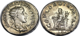 Römische Münzen, MÜNZEN DER RÖMISCHEN KAISERZEIT. Gordianus III. (238-244 n. Chr). Antoninianus 	240 n. Chr. 4,56 g. 24,5 mm. Vs.: IMP GORDIANVS PIVS ...