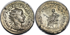 Römische Münzen, MÜNZEN DER RÖMISCHEN KAISERZEIT. Gordianus III. (238-244 n. Chr). Antoninianus 	241-243 n. Chr. 5,51 g. 23,5 mm. Vs.: IMP GORDIANVS P...
