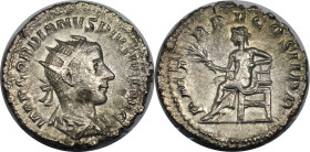 Römische Münzen, MÜNZEN DER RÖMISCHEN KAISERZEIT. Gordianus III. (238-244 n. Chr). Antoninianus 	242-243 n. Chr. 4,51 g. 22,5 mm. Vs.: IMP GORDIANVS P...