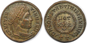 Römische Münzen, MÜNZEN DER RÖMISCHEN KAISERZEIT. Constantinus I. (307-337 n. Chr). Follis, Ticinum. (2.88 g. 18.5 mm) Vs.: CONSTANTINVS AVG, Kopf mit...