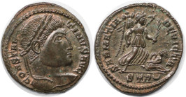 Römische Münzen, MÜNZEN DER RÖMISCHEN KAISERZEIT. Constantinus I. (307-337 n. Chr). Ae 3, 323-324 n. Chr. (3.22 g. 19 mm) Vs.: CONSTANTINVS AVG, Kopf ...