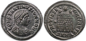Römische Münzen, MÜNZEN DER RÖMISCHEN KAISERZEIT. Constantinus II. (337-340 n. Chr). Follis 327-329 n. Chr., Heraclea. (2.85 g. 20 mm) Vs.: CONSTANTIN...