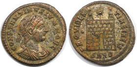 Römische Münzen, MÜNZEN DER RÖMISCHEN KAISERZEIT. Constantinus II. (337-340 n. Chr). Follis 327-329 n. Chr., Heraclea. (3.28 g. 18.5 mm) Vs.: CONSTANT...