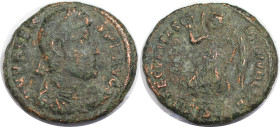 Römische Münzen, MÜNZEN DER RÖMISCHEN KAISERZEIT. Valens (364-378 n. Chr). Follis. (2,64 g. 19 mm) Vs.: DN VALENS P F AVG, Drapierte Büste mit Perlend...