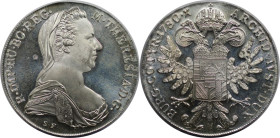 RDR – Habsburg – Österreich, RÖMISCH-DEUTSCHES REICH. Maria Theresia (1740-1780). Taler 1780 SF. Silber. Polierte Platte
