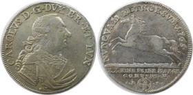Altdeutsche Münzen und Medaillen, BRAUNSCHWEIG - WOLFENBÜTTEL. Karl I. (1735-1780). 2/3 Taler 1765 IDB, Silber. KM 973.1. Sehr schön, Kl. Henkelspur...