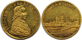 Altdeutsche Münzen und Medaillen, MAINZ. ERZBISTUM. Friedrich Karl Joseph von Erthal (1774-1802). Dukat 1795, Mainz. Gold. 3,48 g. Fb. 1685, Slg. Pick...