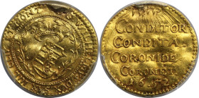 Altdeutsche Münzen und Medaillen, SACHSEN. Sachsen-Neu-Weimar. Wilhelm I. (1641-1662). 1/2 Dukat 1652. Gold. 1,70 g. Fr-3018. PCGS Genuine Mount Remov...