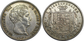 Europäische Münzen und Medaillen, Dänemark / Denmark. Christian VIII. 1 Rigsbankdaler / 30 Schilling Courant 1847. Silber. KM 735.1. Sehr schön-vorzüg...