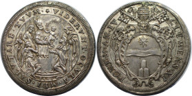 Europäische Münzen und Medaillen, Italien / Italy. Vatikan - Kirchenstaat. Clemens XI. (1700-1721). Scudo 1707 (Anno IV), Rom. Silber. 32,0 g. Dav. 14...