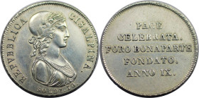 Europäische Münzen und Medaillen, Italien / Italy. Mailand. Repubblica Cisalpina (1800-1802). 30 Soldi 1801, Mailand. Silber. 7,28 g. Mont. 185. Sehr ...