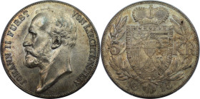 Europäische Münzen und Medaillen, Liechtenstein. Johann II. (1858-1929). 5 Kronen 1915, Wien. Silber. 24,0 g. Dav. 216, HMZ 2-1376e. Vorzüglich+. Winz...