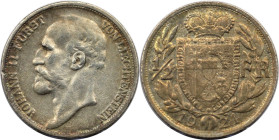 Europäische Münzen und Medaillen, Liechtenstein. Johann II. (1858-1929). 1/2 Franken 1924, Bern. Silber. 2,48 g. HMZ 2-1382a. Vorzüglich