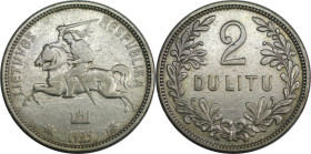 Europäische Münzen und Medaillen, Litauen / Lithuania. 2 Litu 1925. Silber. KM 77. Sehr schön-vorzüglich