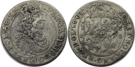 Europäische Münzen und Medaillen, Polen / Poland. Johann Kasimir (1649-1668). 18 Gröscher (Ort, 1/4 Reichstaler) 1668 TLB, Krakau. Kopicki: 1774. Sehr...