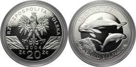 Europäische Münzen und Medaillen, Polen / Poland. Morswin Fischer. 20 Zlotych 2004. 28,28 g. 0.925 Silber. 0.84 OZ. KM Y# 515. Polierte Platte