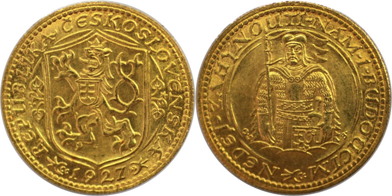 Europäische Münzen und Medaillen, Tschechoslowakei / Czechoslovakia. Dukat 1927,...