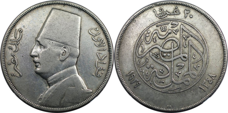 Weltmünzen und Medaillen, Ägypten / Egypt. Fuad I. 20 Piastres 1929 BP. Silber. ...