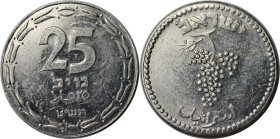 Weltmünzen und Medaillen, Israel. 25 Mils 1949. Entsprechende Jahrgangsmünze. Aluminium. KM # 8. Vorzüglich