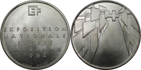 Medaillen und Jetons, Gedenkmedaillen. Switzerland. Silbermedaille Exposition Nationale Suisse, Lausanne, 1964. Stempelglanz