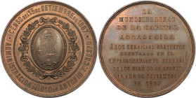Medaillen und Jetons, Medaillen und Jetons alle Welt. ARGENTINIEN. Buenos Aires. Bronzemedaille 1887. 67,92 g. 56,0 mm. Sehr schön-vorzüglich