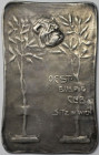 Medaillen und Jetons, Hundesport / Dog sports. Austrian BullDog Club in Wien. Medaille 1906, " MAHOMET CLERKENWELL 1906". Silber. 64x40 mm. 40.01 g. V...