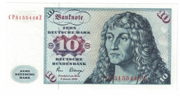 Banknoten, Deutschland / Germany. Bundesrepublik Deutschland. 10 Deutsche Mark 1980. Deutsche Bundesbank. Ro.286a. I