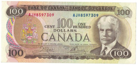 Banknoten, Kanada / Canada. 100 Dollars 1975. Pick 91b. I-