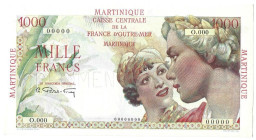 Banknoten, Martinique. Caisse Centrale de la France d'Outre-Mer. 1000 Francs. I