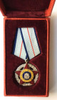 Orden und Medaillen, Europa / Europe. Rumänien. Orden "Militär-Verdienst" 1965-1989. 2. Klasse. Mit "RSR" im Wappen. Buntmetall versilbert und teilwei...